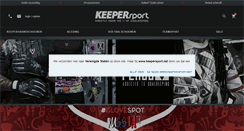 Desktop Screenshot of keepersport.nl