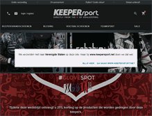 Tablet Screenshot of keepersport.nl