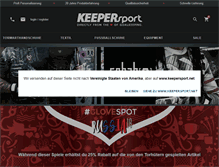 Tablet Screenshot of keepersport.at