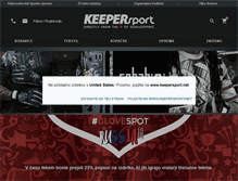 Tablet Screenshot of keepersport.si