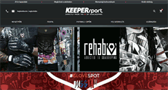 Desktop Screenshot of keepersport.hu
