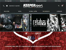 Tablet Screenshot of keepersport.hu
