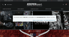 Desktop Screenshot of keepersport.it