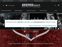 Tablet Screenshot of keepersport.it