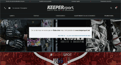Desktop Screenshot of keepersport.fr