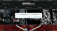 Desktop Screenshot of keepersport.co.uk