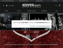 Tablet Screenshot of keepersport.co.uk