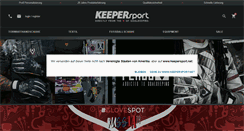 Desktop Screenshot of keepersport.de
