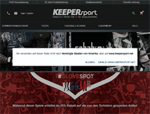 Tablet Screenshot of keepersport.de