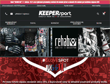 Tablet Screenshot of keepersport.cz
