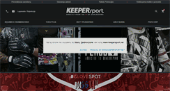 Desktop Screenshot of keepersport.pl