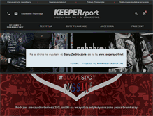 Tablet Screenshot of keepersport.pl