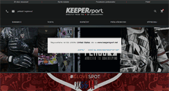 Desktop Screenshot of keepersport.sk