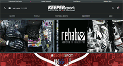 Desktop Screenshot of keepersport.net