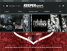 Tablet Screenshot of keepersport.net